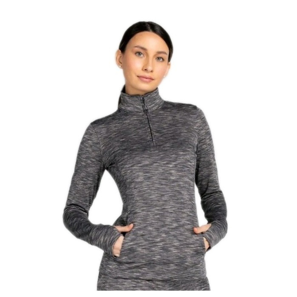 Kyodan Freedom Trail Sweater Womens Medium Athletic 1/4 Zip Stretch Athleisure